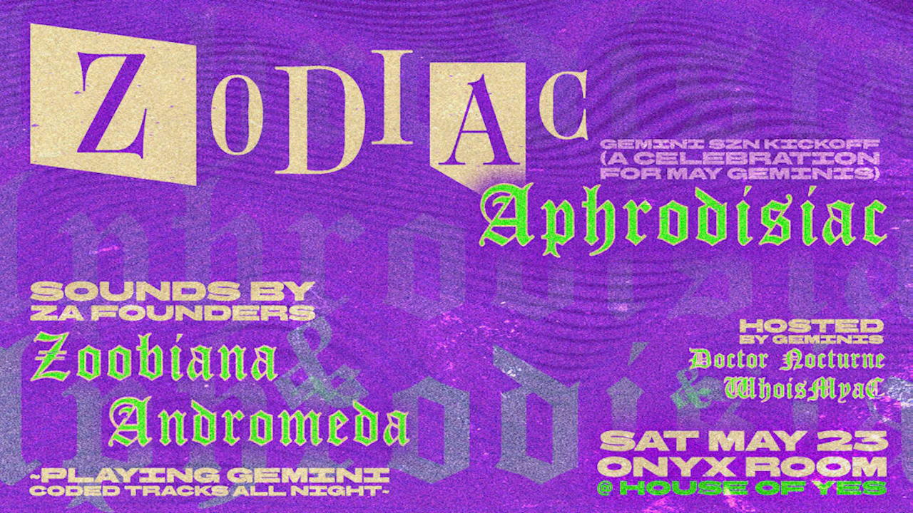 Zodiac Aphrodisiac presents: Gemini Szn Kickoff
