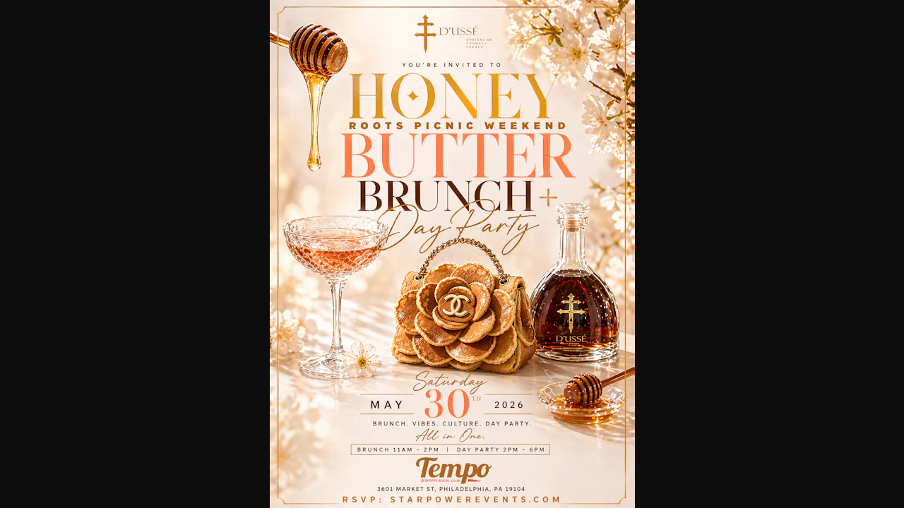 Honey Butter Brunch + Day Party | Roots Picnic Kickoff Sponsored by D'USSE