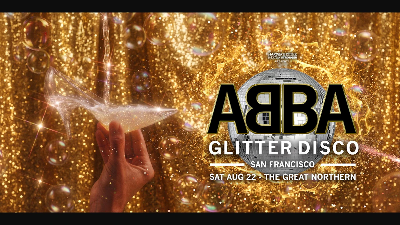 Dancing Queen Abba Glitter Disco Sf