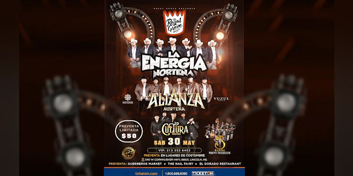 La Energia Nortena, La Alianza Nortena, La Cultura Nortena, Banda Nueva Tradicion at The Royal Grove