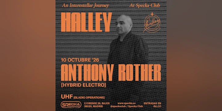 Anthony Rother | Halley Club SOLO ENTRADAS EN PUERTA
