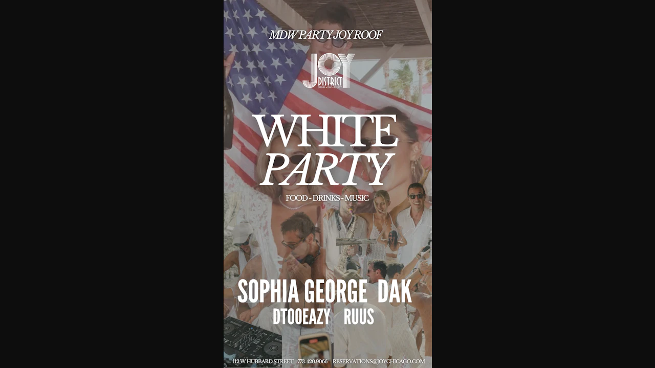 MDW White Party - Joy District Rooftop