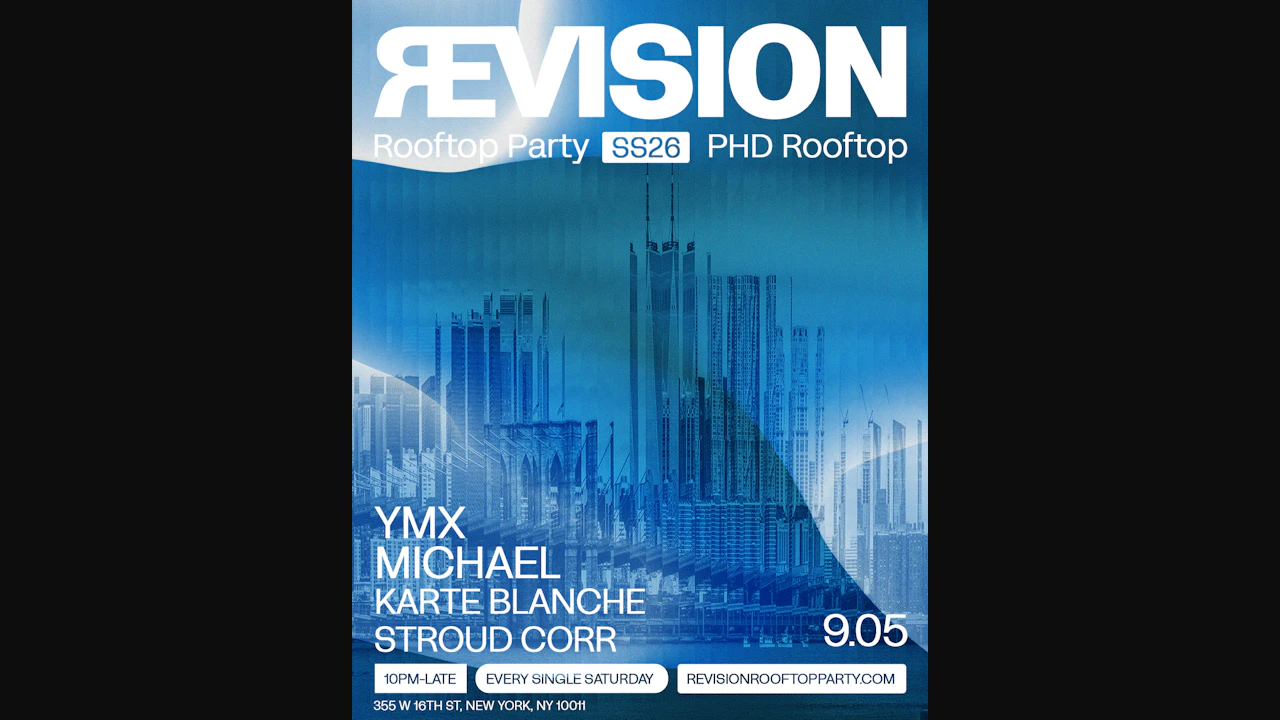 revision rooftop party