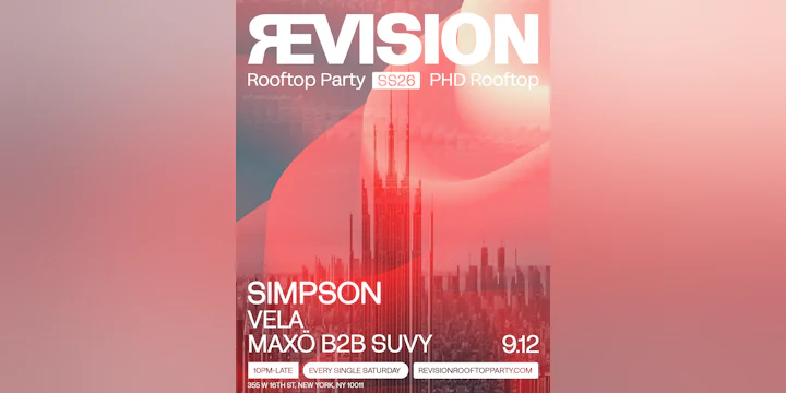 revision rooftop party