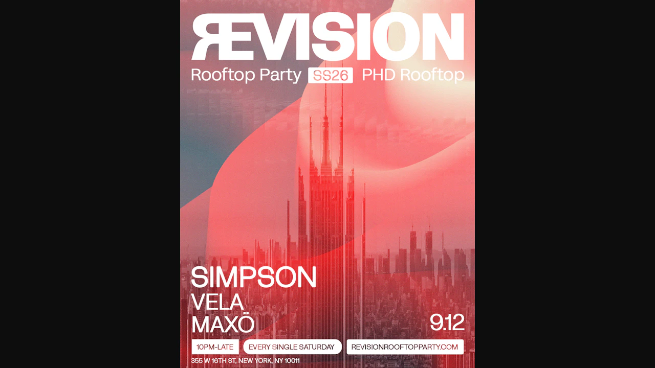 revision rooftop party