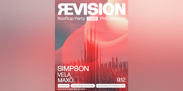 revision rooftop party
