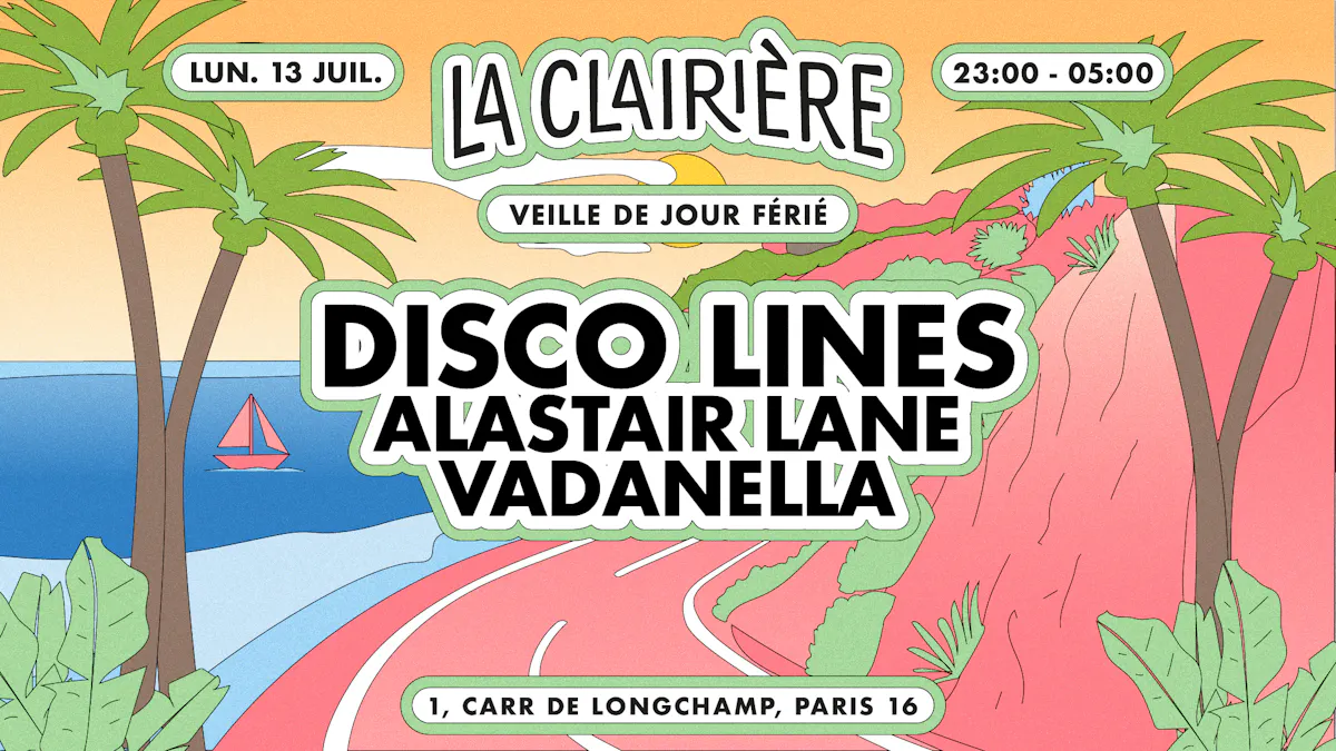 LA Clairière: Disco Lines, Alastair Lane, Vadanella