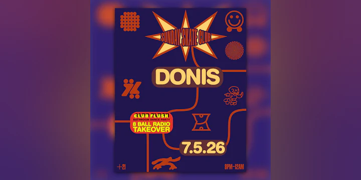 Sunday Skate Club ft. Donis & 8 Ball Radio Takeover in Club Flush (skate)