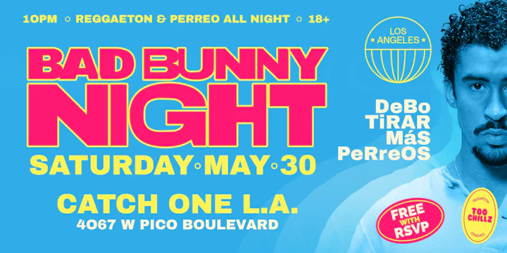 Reggaeton & Hip-hop Party @ Catch One Los Angeles