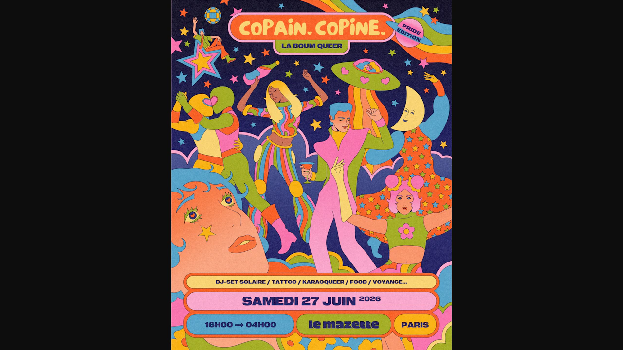 Copain-Copine, La Boum Queer - Pride Edition !