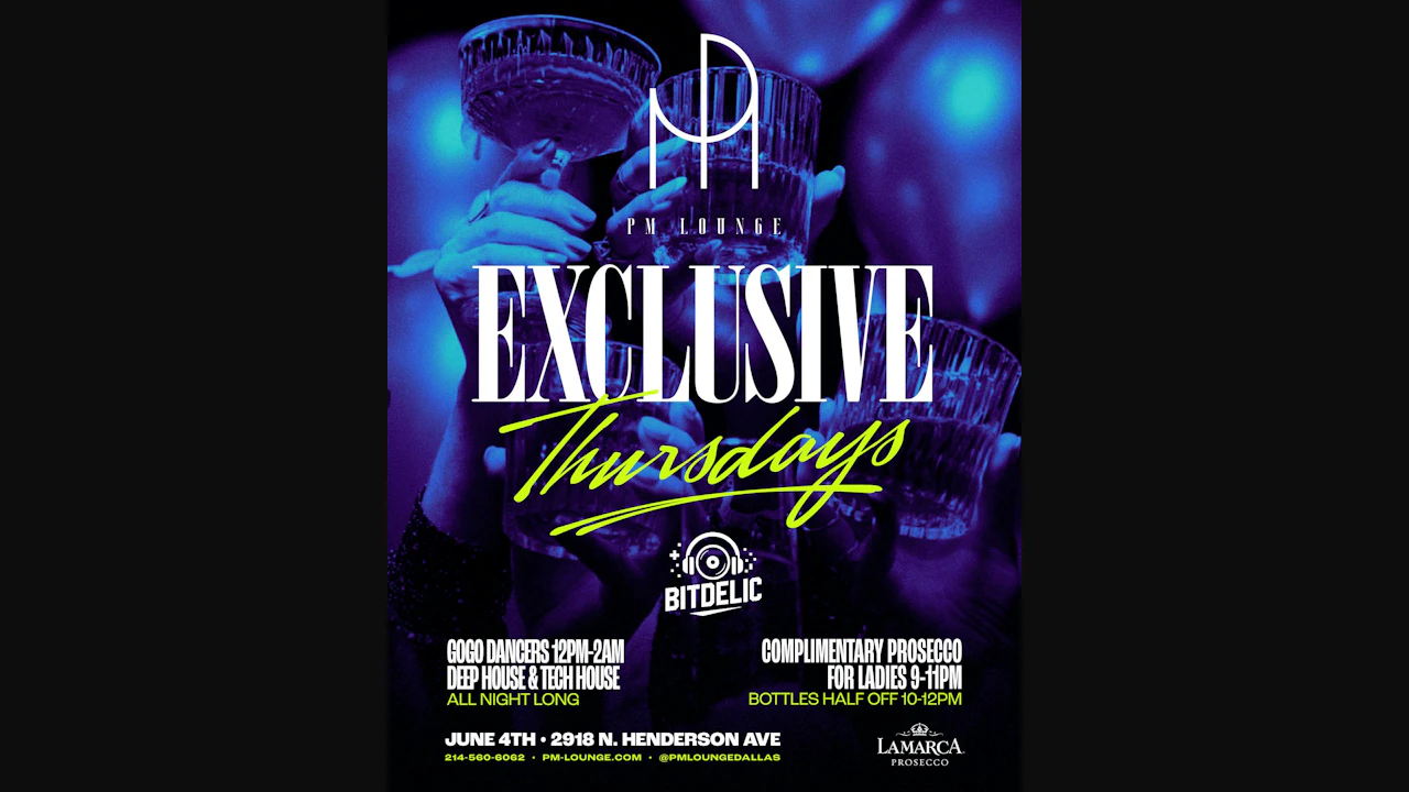 Exclusive Thursdays at PM Lounge
