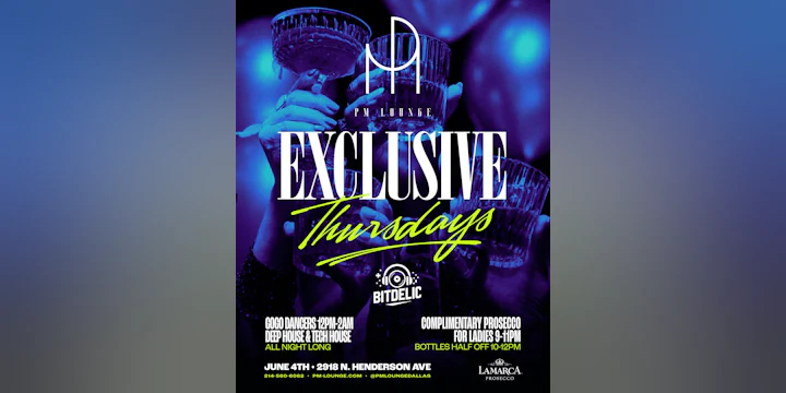 Exclusive Thursdays at PM Lounge