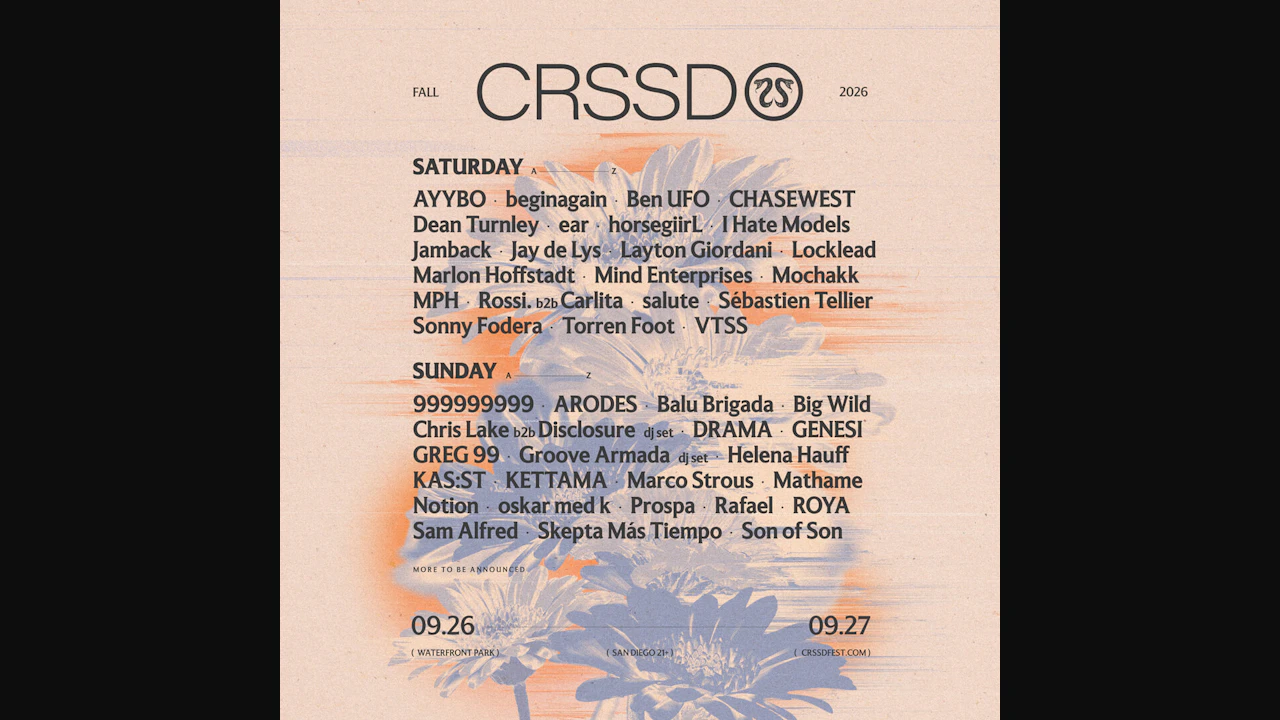 Crssd Festival Fall '26
