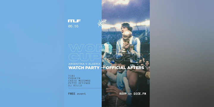 'Watch Party 8PM / After Party' 10PM ft. TIBI, Pushkin, Casio McCombs, Petty Offense, DJ Billo 6.16 (free entry)