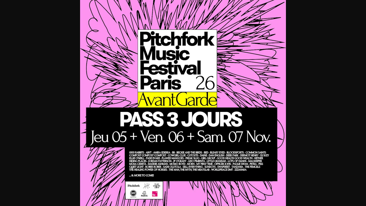 PASS 3 JOURS - Pitchfork Avant-Garde 2026