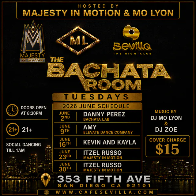 Bachata Room Tuesday | Latin Dance at Sevilla San Diego