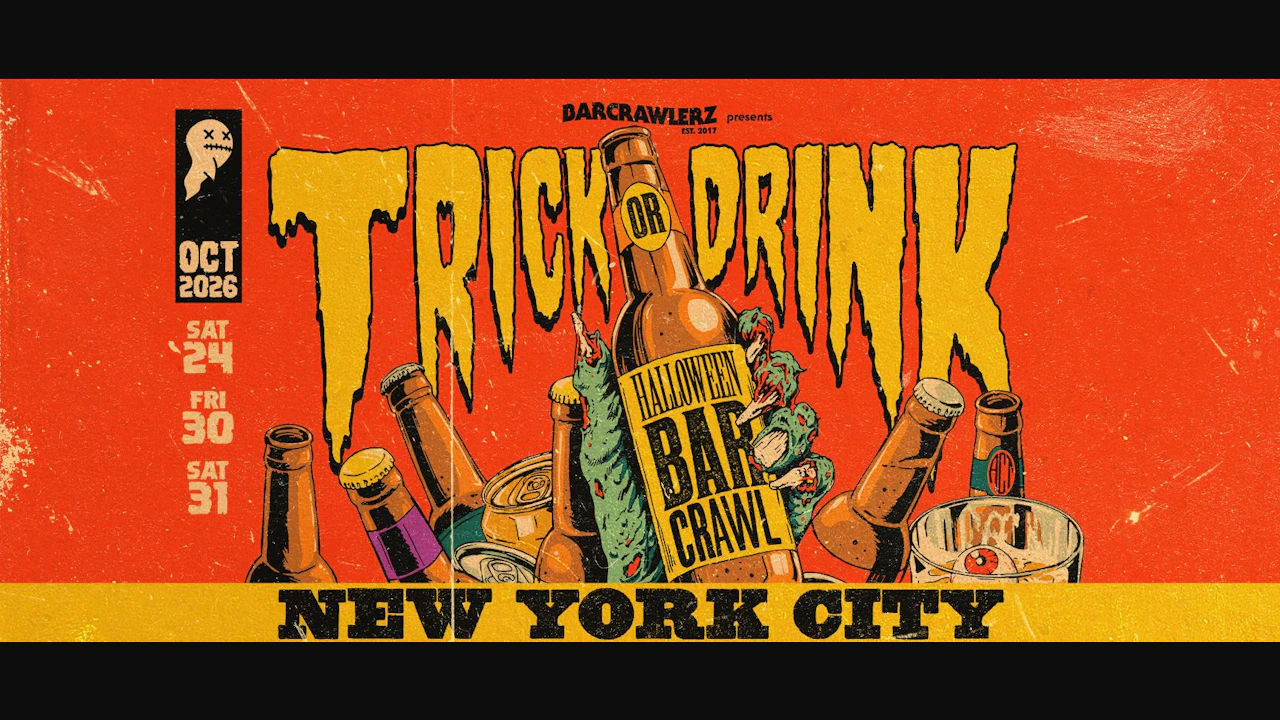 Trick or Drink: New York City Halloween Bar Crawl (3 Days)
