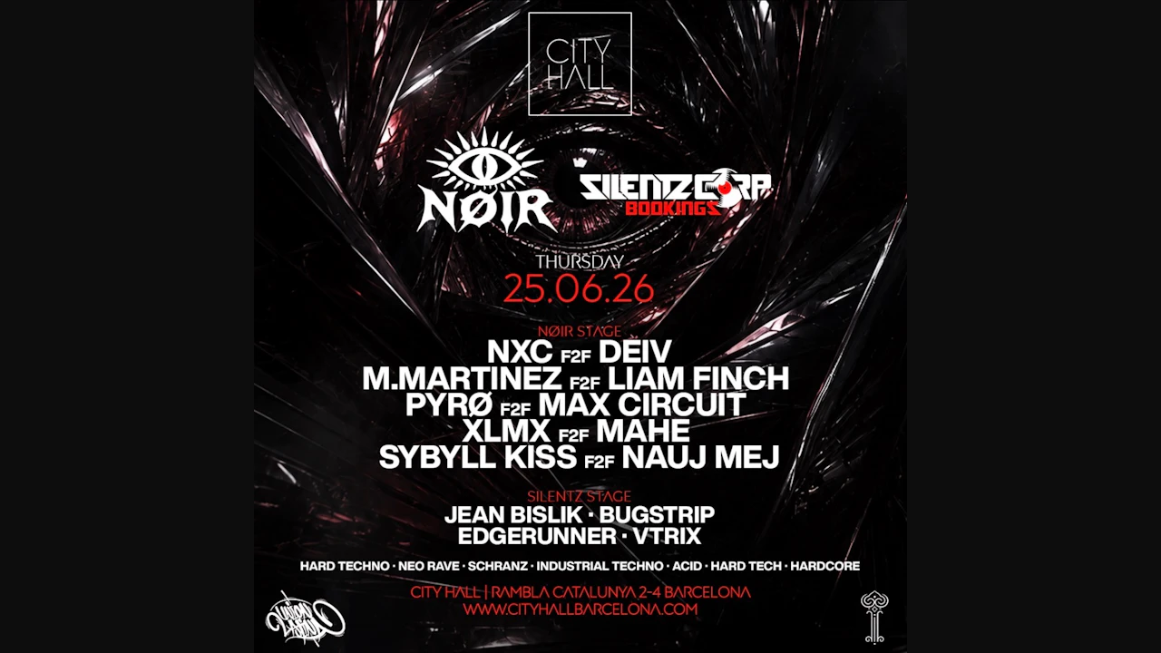 City Hall pres. NØIR x Silentz Corp Bookings I Free Entry