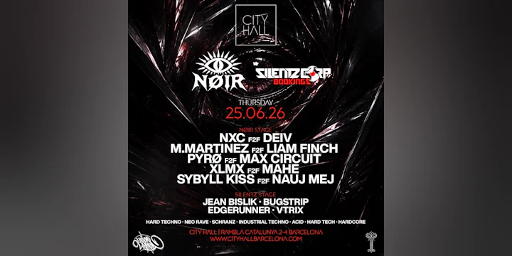 City Hall pres. NØIR x Silentz Corp Bookings I Free Entry