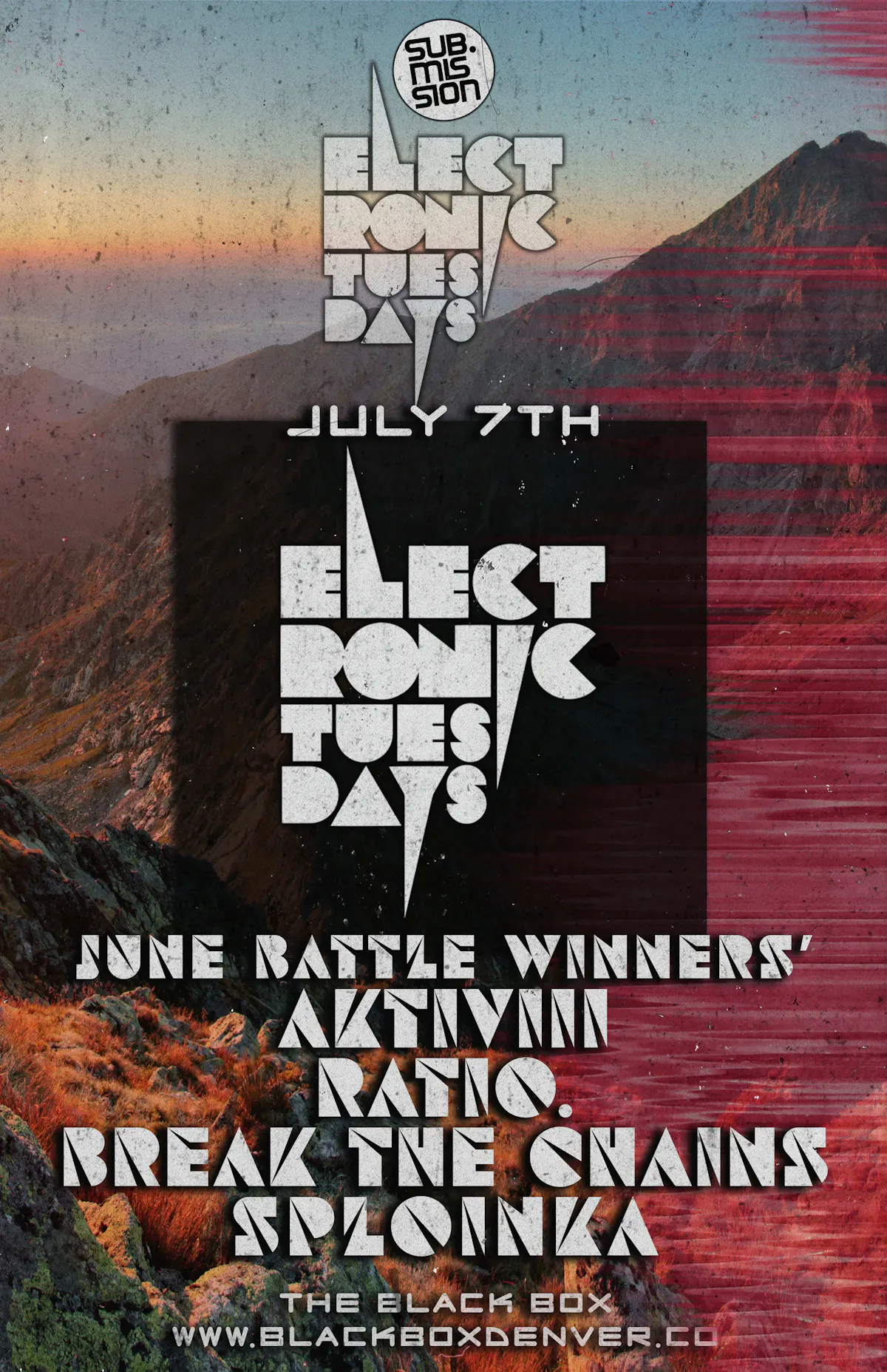 Sub.mission Electronic Tuesdays: June Battle Winners' Showcase - AKTIVII, Ratio., Break The Chains, Sploinka