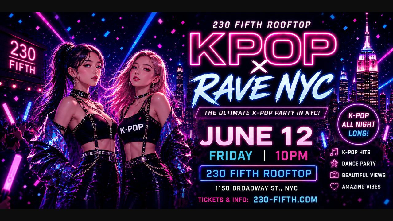 K-Pop Rave Party - NYC (Penthouse)