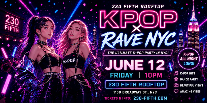 K-Pop Rave Party - NYC (Penthouse)