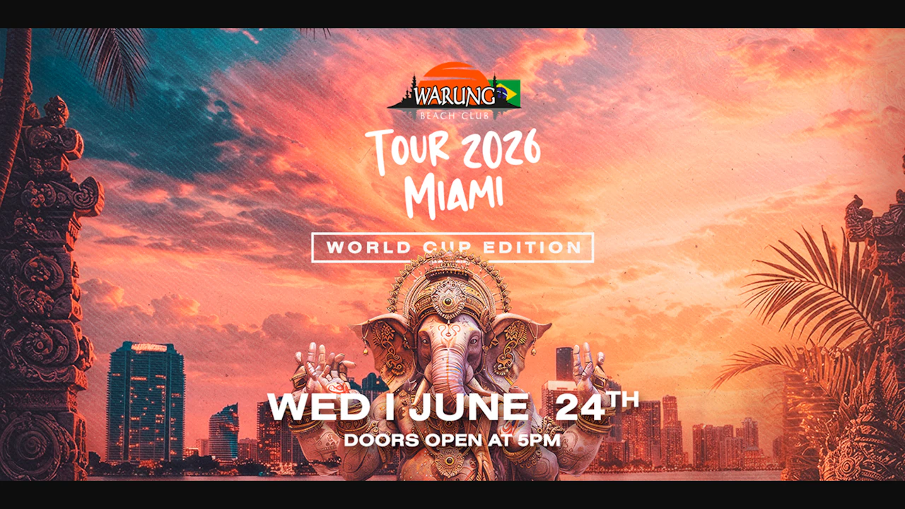 Warung On Tour Miami 2026 (World Cup Edition)