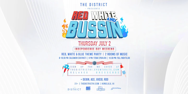 Red White & Bussin - Thursday Party