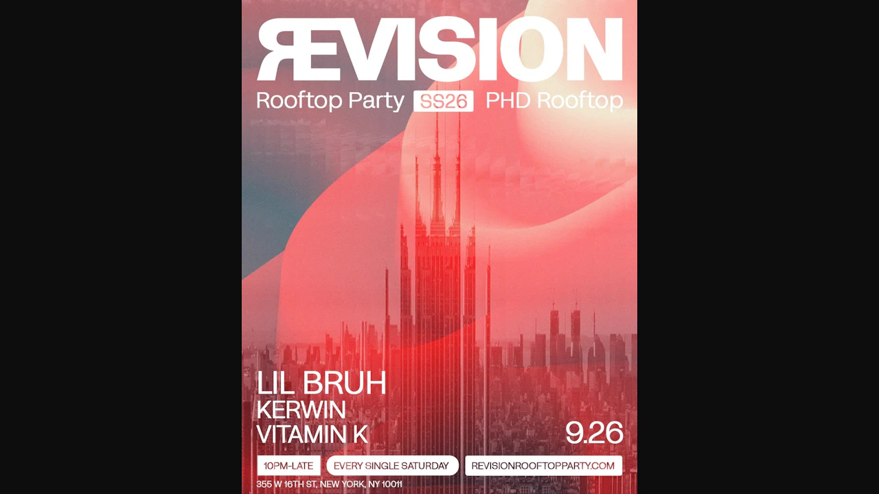 revision rooftop party