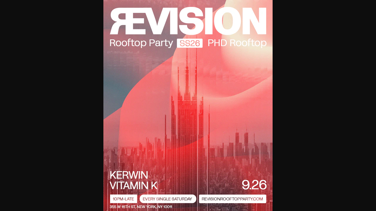 revision rooftop party