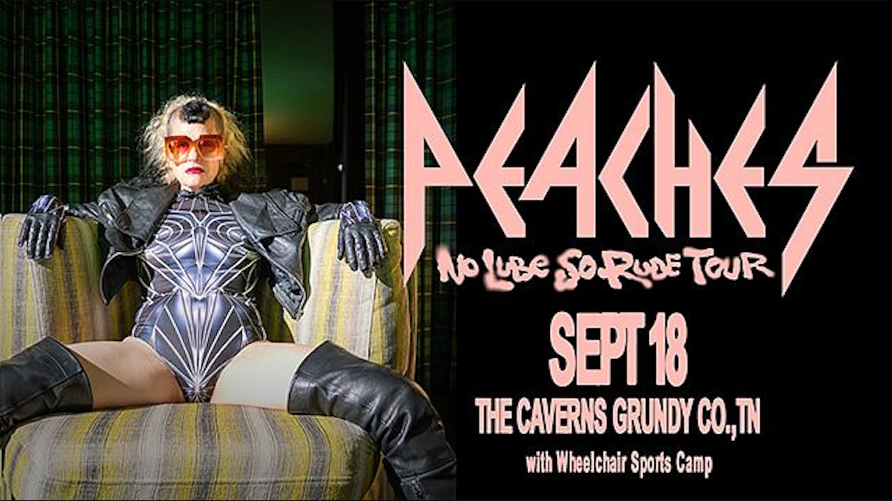 Peaches - No Lube So Rude Tour - in The Caverns with Wheelchair Sports Camp