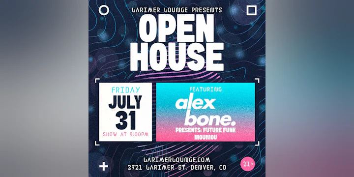 Open House Feat. Alex Bone presents Future Funk w/ moumou