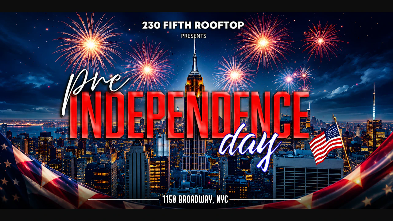 FRIDAY July 3RD Pre -Independence Day Party