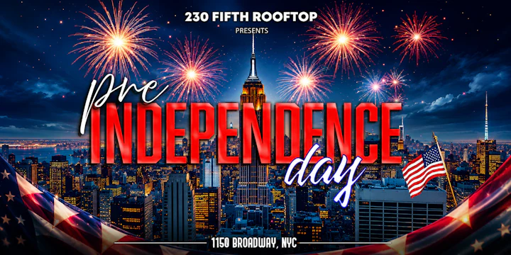FRIDAY July 3RD Pre -Independence Day Party