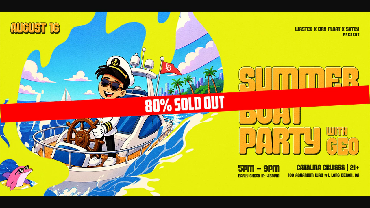 Long Beach: Summer Boat Party w/ GEO