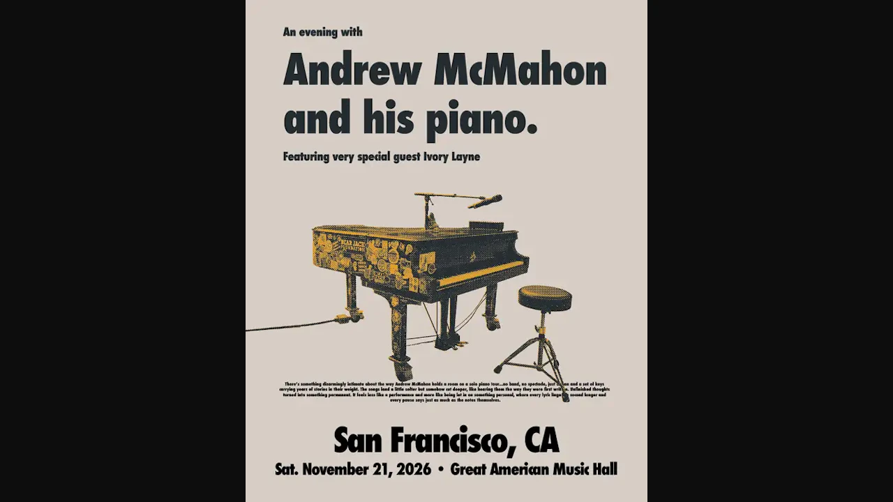 An evening with Andrew McMahon and his piano