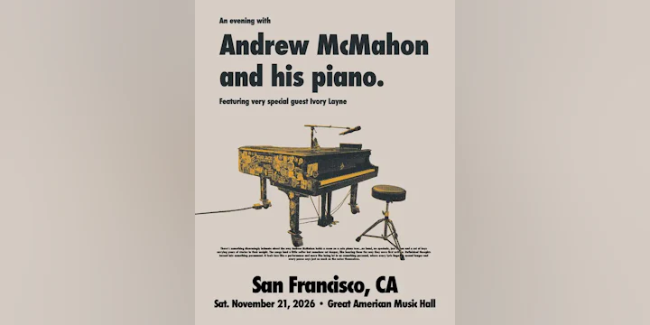 An evening with Andrew McMahon and his piano