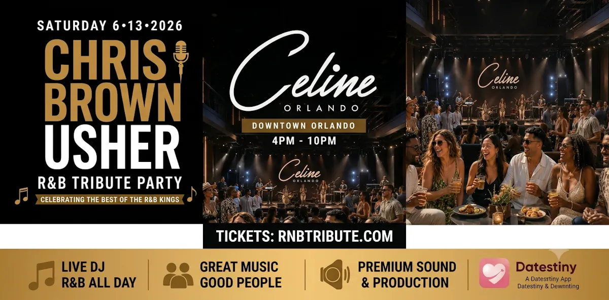 Chris Brown vs Usher RNB Tribute Block Party @ CELINE ORLANDO