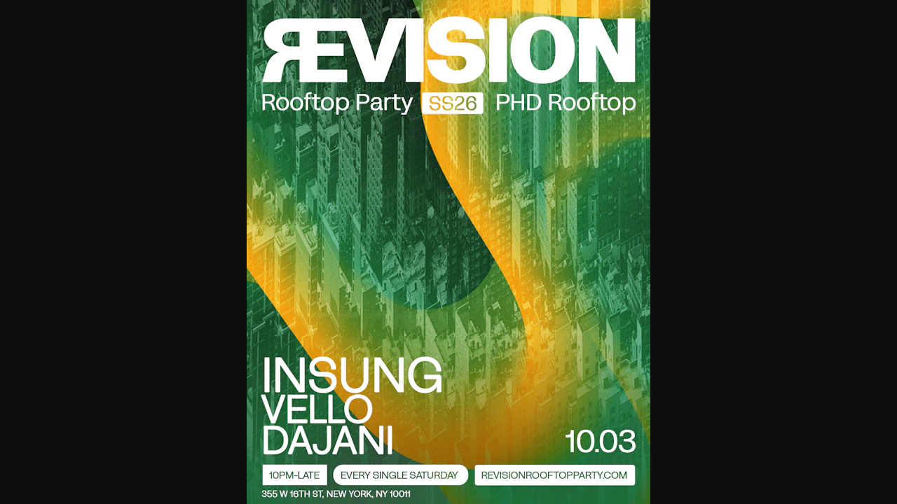 revision rooftop party