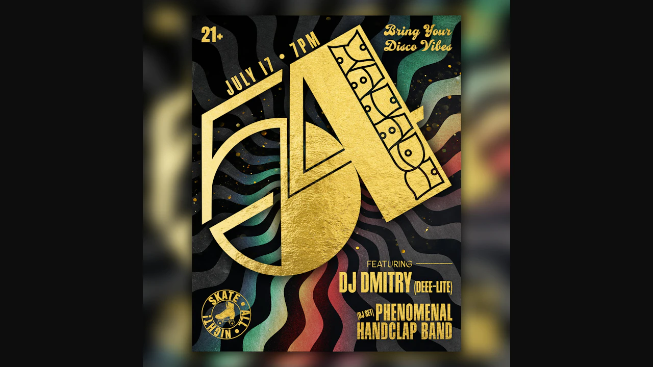 Xanadu 54 ft. DJ Dmitri (Dee-Lite) & Phenomenal Handclap Band (skate all night)