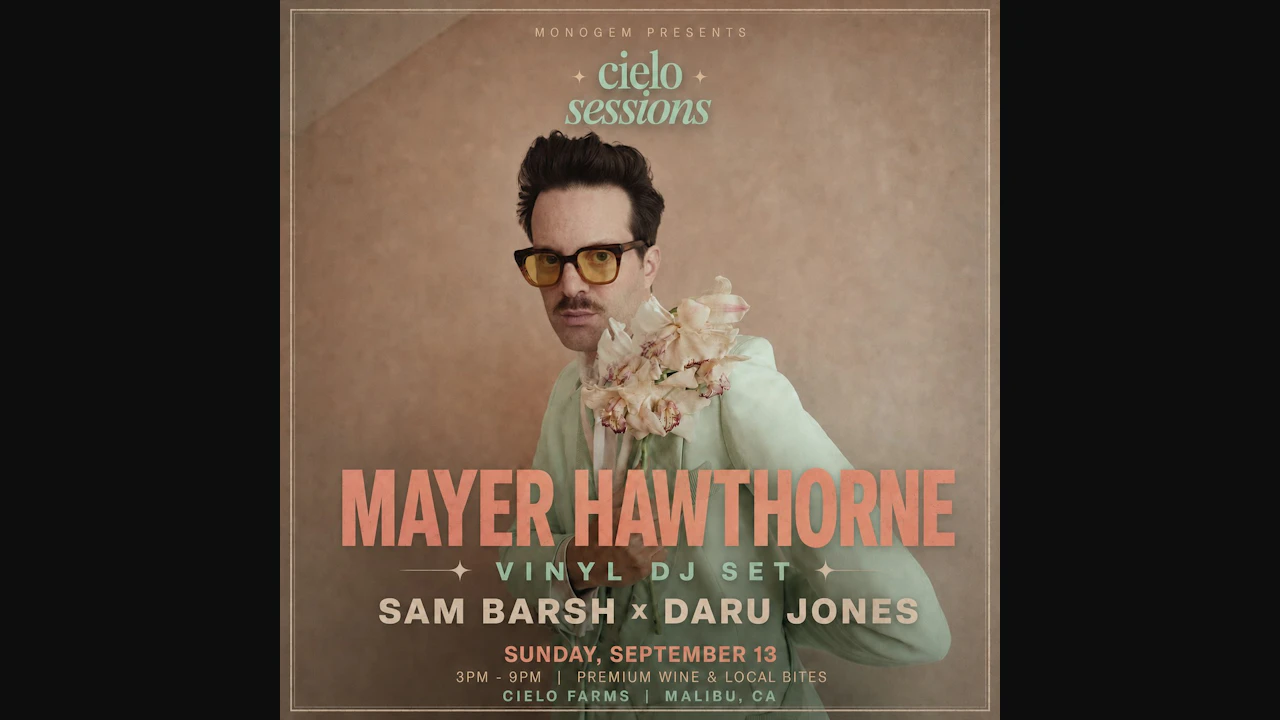 Mayer Hawthorne DJ Set + Sam Barsh X Daru Jones