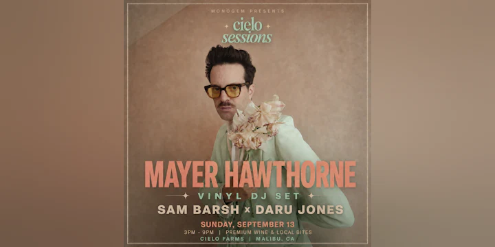 Mayer Hawthorne DJ Set + Sam Barsh X Daru Jones