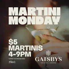 $5 Martini Mondays