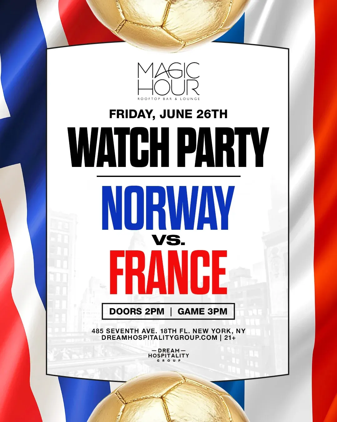 Norway Vs. France Watch Party @ Magic Hour