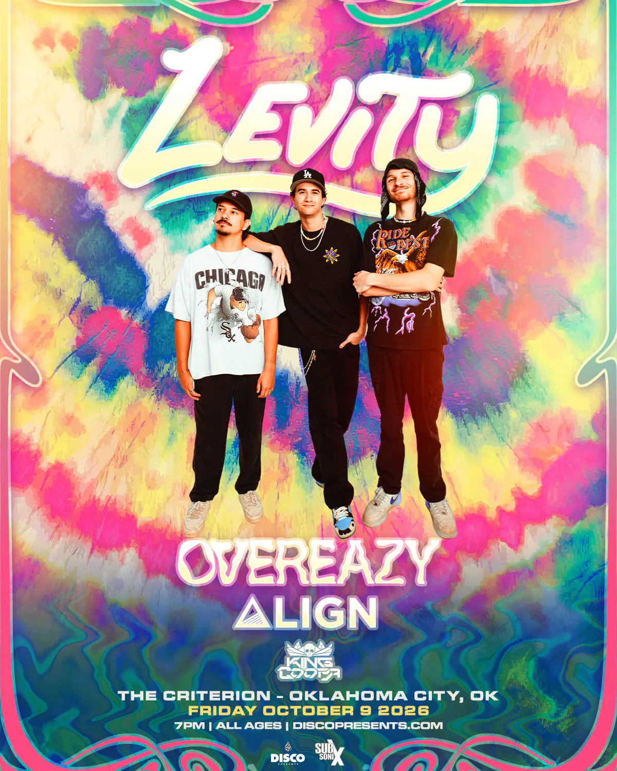 Levity, OVEREAZY, Align, King Coopa at The Criterion