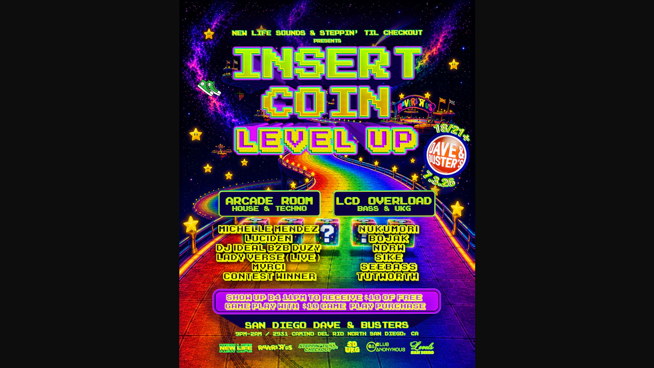 Insert Coin: Level Up (Arcade Rave)