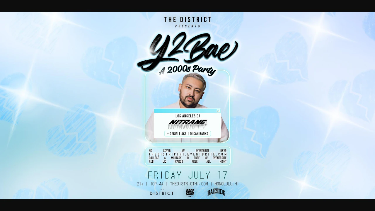 Y2BAE: A 2000's Party w/ Los Angeles DJ, Nitrane (Nightclub)