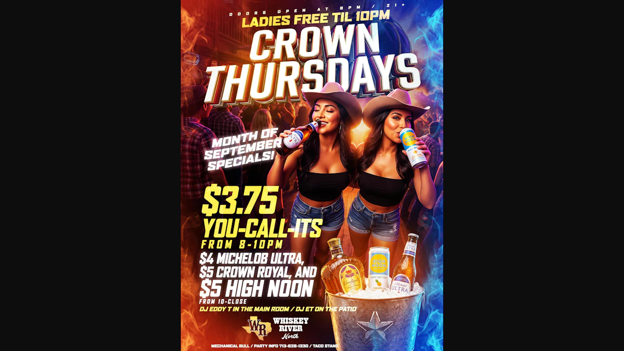 Thursday - Crown Thursday - Month of September Specials