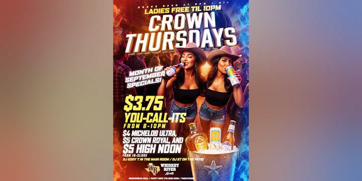 Thursday - Crown Thursday - Month of September Specials