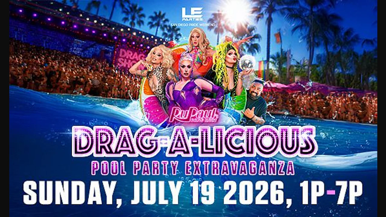 Sunday - Drag-a-licious Pool Party Extravaganza